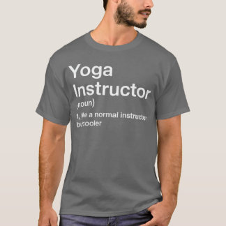 Camiseta Yoga Instructor Definition Gym Trainer Coach Sport
