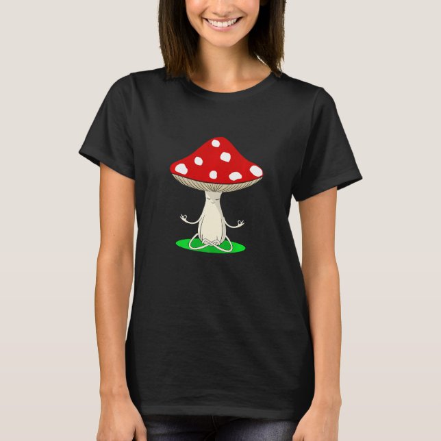 Camiseta Yoga Instructor Mushroom Collector Mycology Fitnes (Anverso)
