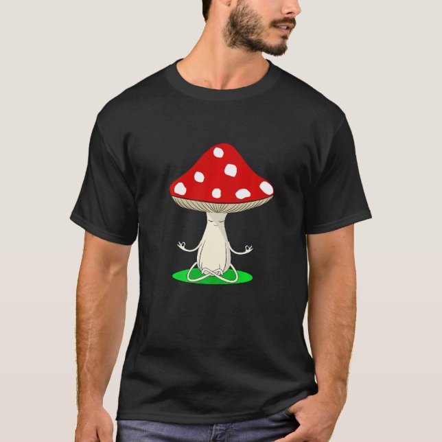 Camiseta Yoga Instructor Mushroom Collector Mycology Fitnes (Anverso)