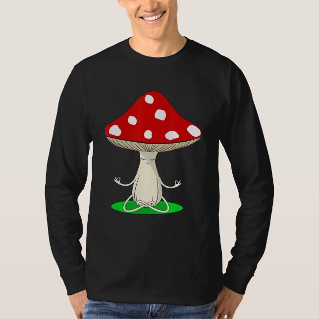 Camiseta Yoga Instructor Mushroom Collector Mycology Fitnes (Anverso)