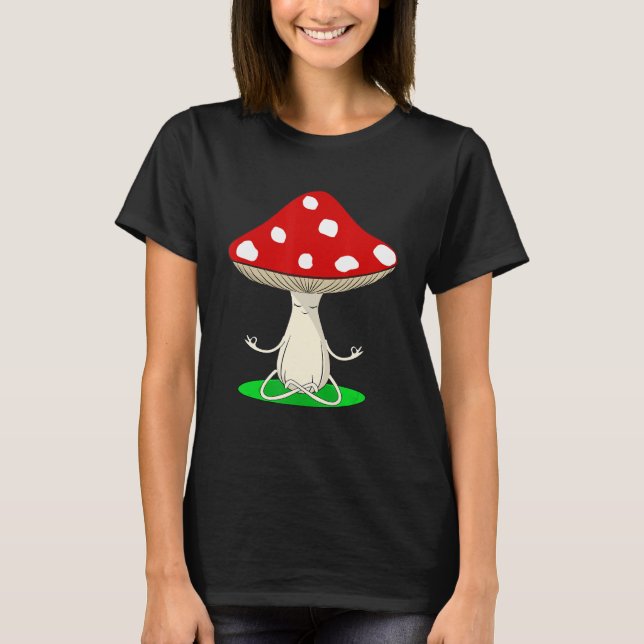 Camiseta Yoga Instructor Mushroom Collector Mycology Fitnes (Anverso)
