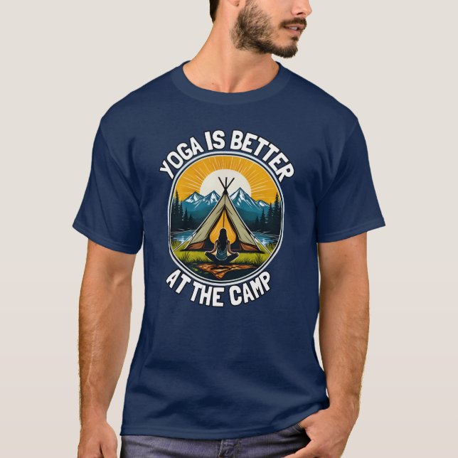 Camiseta Yoga is better at the camp gift (Anverso)