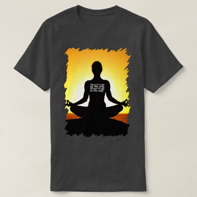Camiseta Yoga is the The Bhagavad Gita Inspirational Quote (Diseño del anverso)