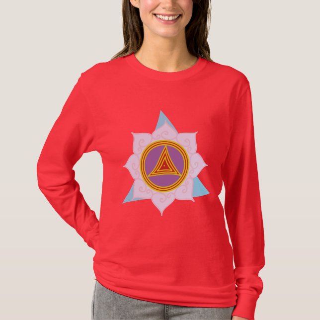Camiseta Yoga Kali Yantra de Dhanwantari (Anverso)