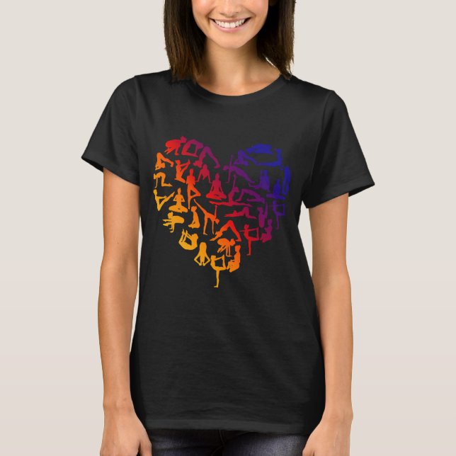 Camiseta Yoga Life Series Yoga Heart (Anverso)