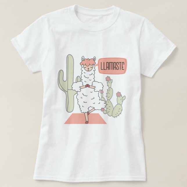 Camiseta Yoga Llamaste (Diseño del anverso)