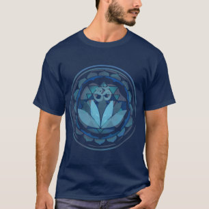 Camiseta yoga loto budista sánscrito om vintage