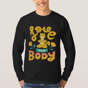Camiseta Yoga Lotus Pose Love Your Body