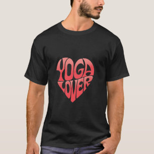 Camiseta Yoga Lover - Diseño del Corazón Retro para Yogis