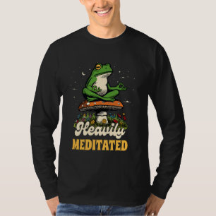 Camiseta Yoga Lover Frog Meditation Yoga Instructor Heavily