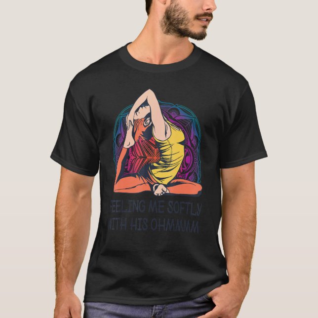 Camiseta Yoga Mandala Chica de Meditación Espiritual Ohm (Anverso)