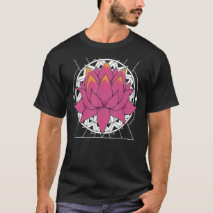 Camiseta Yoga Mandala Floral Fractal Geometry Boho Lotus Fl