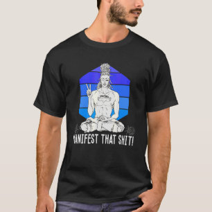 Camiseta Yoga masculino loto  Solo manifiéstalo 1