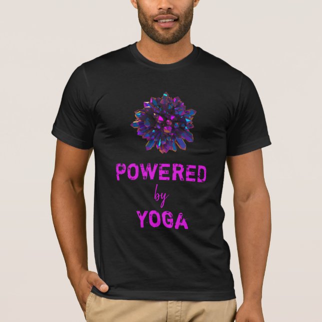 Camiseta *~* Yoga Master Purple Crystal Sphere Black (Anverso)