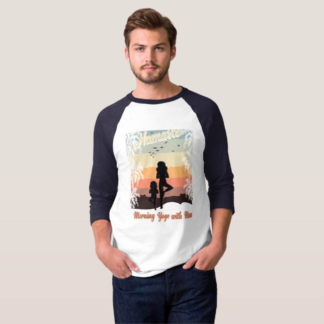 Camiseta yoga matutino con mamá (Anverso completo)