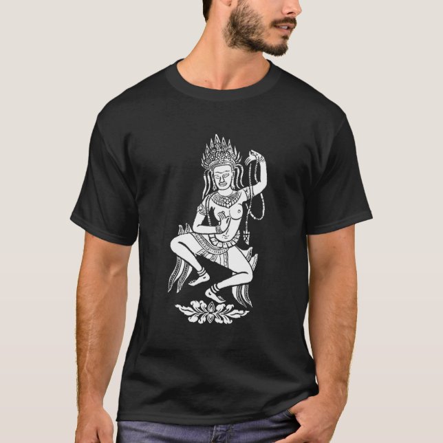 Camiseta Yoga Meditación Apsara Dance Nymph Budismo Street (Anverso)
