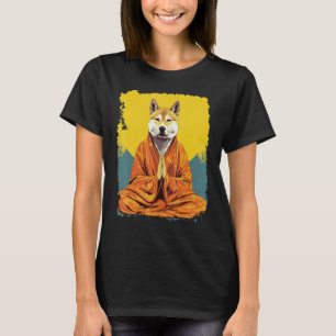 Camiseta Yoga Meditación Perro Shiba Inu