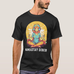 Camiseta Yoga Meditar Exhalar Inhalar Achispado Beber Namas