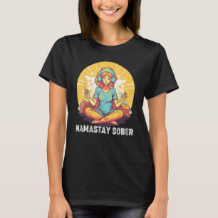Camiseta Yoga Meditate Exhale Inhale Tipsy Bebe Namasta