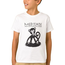 Yoga meditating del mono