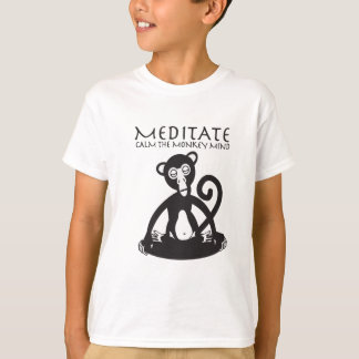 Camiseta Yoga meditating del mono