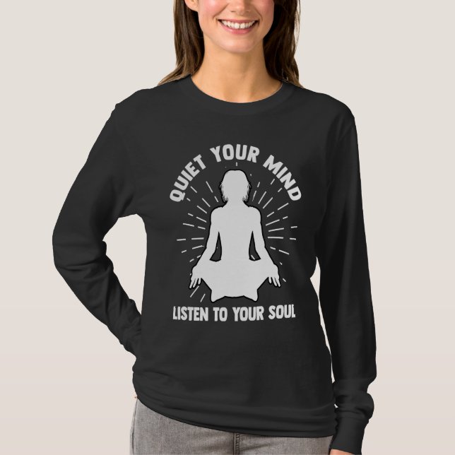 Camiseta Yoga Meditation Exercise Stretch Gym (Anverso)