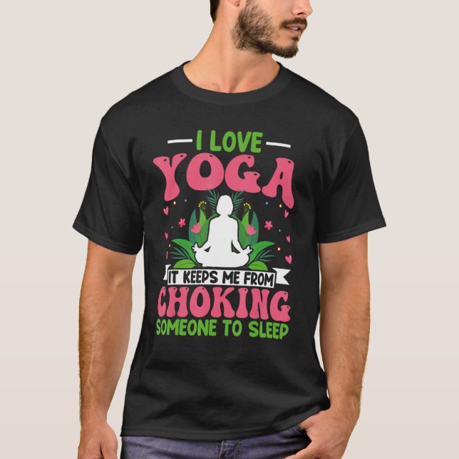 Camiseta Yoga Meditation - I Love Yoga Lotus Flower Zen Yog (Anverso)