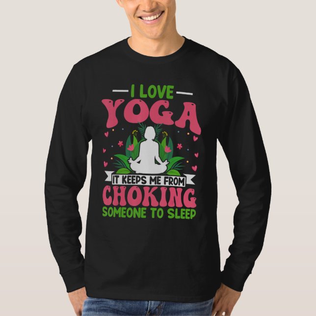 Camiseta Yoga Meditation - I Love Yoga Lotus Flower Zen Yog (Anverso)
