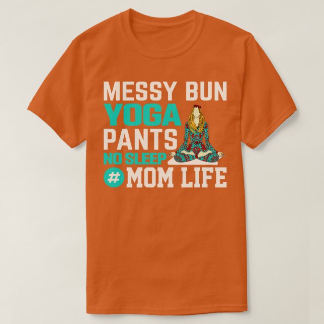 Camiseta Yoga Mom Life (Diseño del anverso)