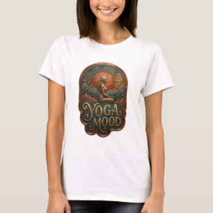 Camiseta YOGA MOOD de oro impresionante