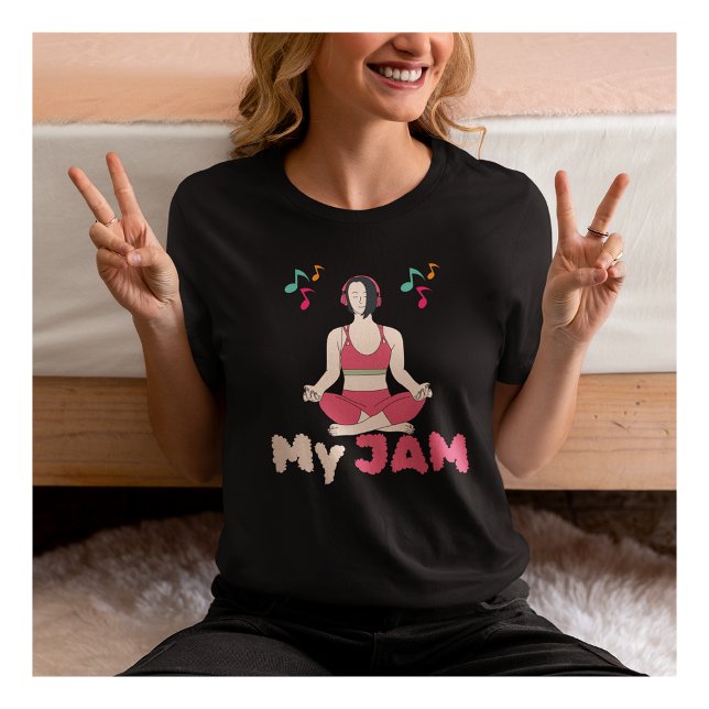 Camiseta Yoga My Jam Motivation Yoga Mat Tshirt (Subido por el creador)