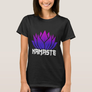 Camiseta Yoga Namaste Buda Flor de Loto Budismo Yogi Bud