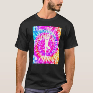 Camiseta Yoga Namaste Luna Corbata Morir Buda Árbol