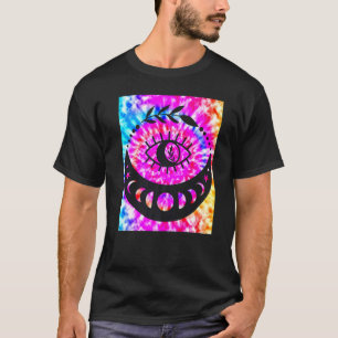 Camiseta Yoga Namaste Luna Tie Die Ojo de Buda
