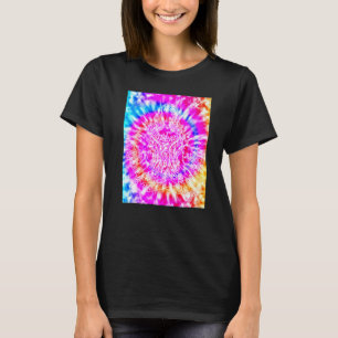 Camiseta Yoga Namaste Moon Tie Die Buddha Pose 1