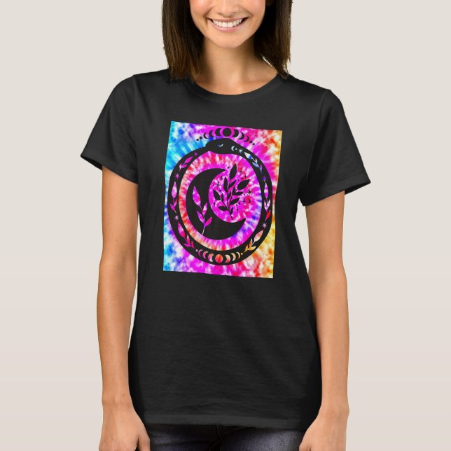 Camiseta Yoga Namaste Moon Tie Die Buddha Snack (Anverso)