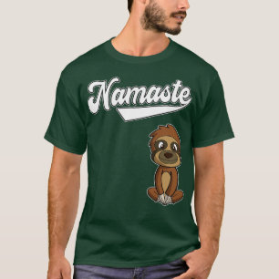 Camiseta Yoga Namaste Sloth Meditate Healthy Life