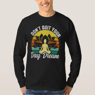 Camiseta Yoga No abandones tu sueño diurno Yoga Zen Retro M