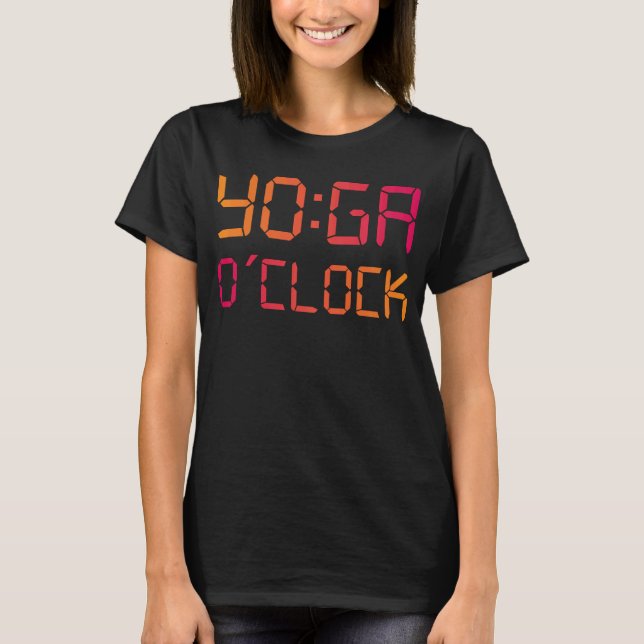Camiseta YOGA O'Clock Funny Yoga (Anverso)