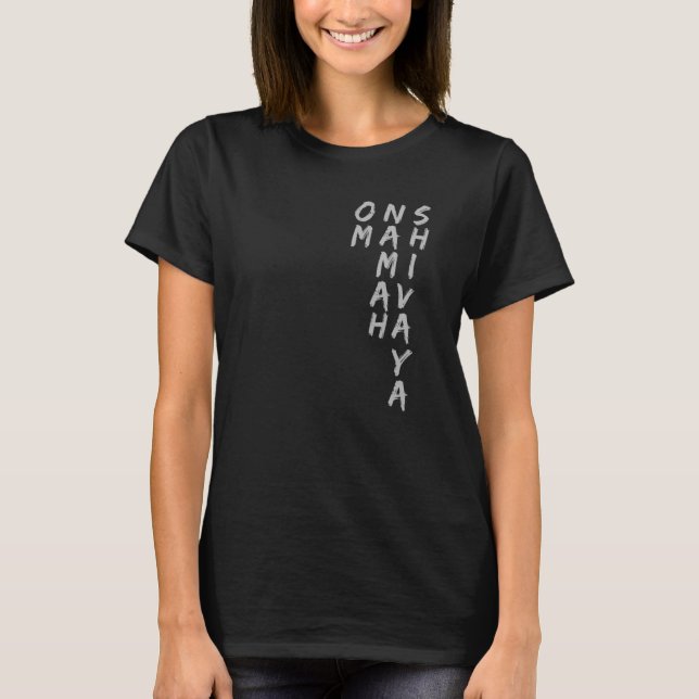 Camiseta Yoga Om Namah Shivaya Mantra Yogi Espiritual (Anverso)