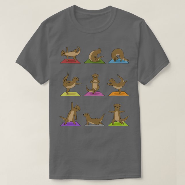 Camiseta Yoga Otter Meditation Yogi Namaste Sport Gift (Diseño del anverso)
