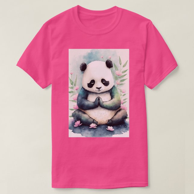 Camiseta Yoga Panda 1 (Diseño del anverso)