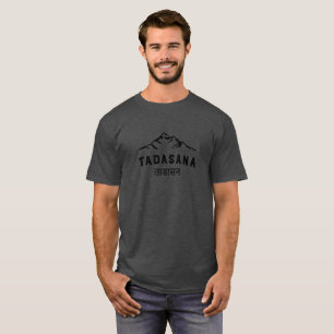 Camiseta Yoga para hombre del vintage sánscrito de la