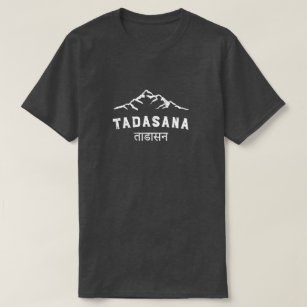 Camiseta Yoga para hombre del vintage sánscrito de la