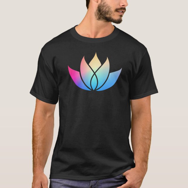 Camiseta Yoga Para Hombres Y Mujeres Om Lotus Flower (Anverso)