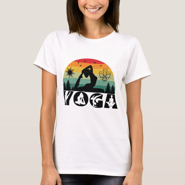 Camiseta Yoga - Paz, Amor y Luz (Anverso)