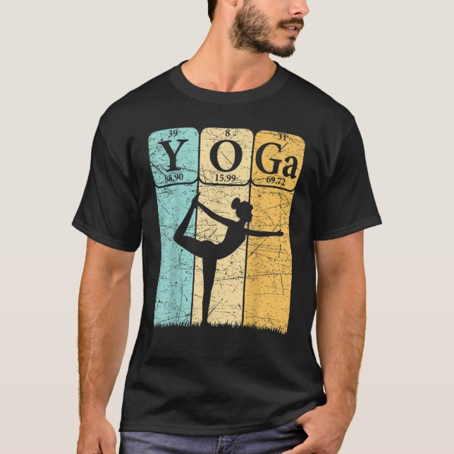 Camiseta Yoga Periodic Table Elements Zen Meditation Nerd Y (Anverso)