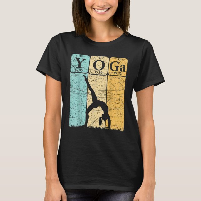 Camiseta Yoga Periodic Table Elements Zen Meditation Nerd Y (Anverso)