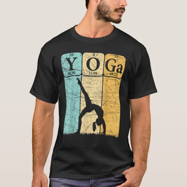 Camiseta Yoga Periodic Table Elements Zen Meditation Nerd Y (Anverso)