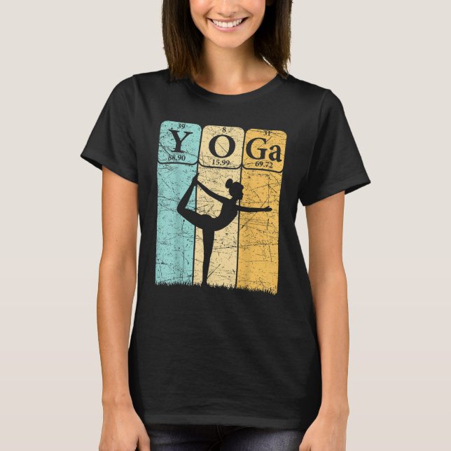 Camiseta Yoga Periodic Table Elements Zen Meditation Nerd Y (Anverso)